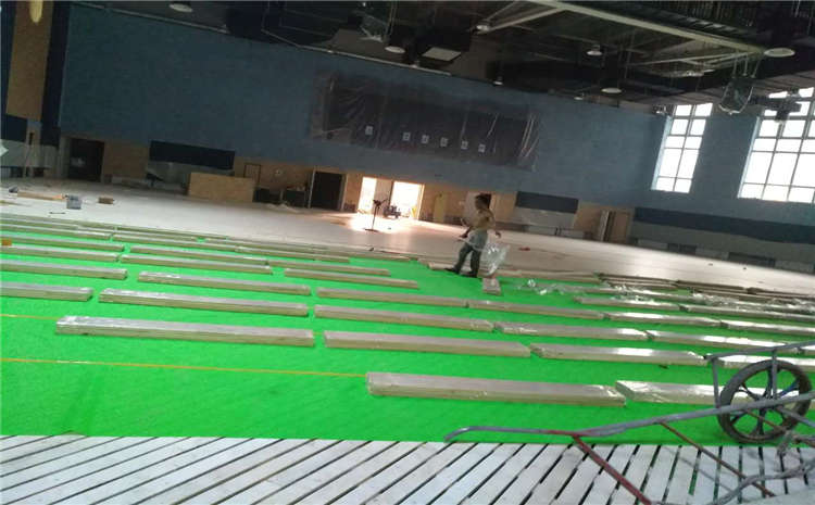 拼接板籃球館木地板主輔龍骨結(jié)構(gòu)