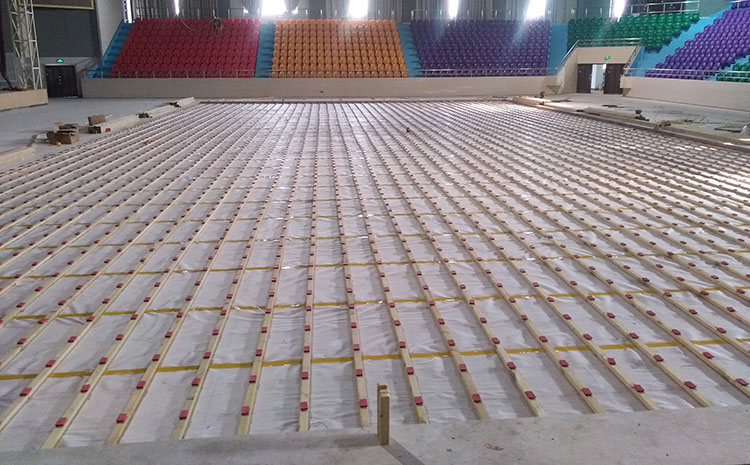 拼接板木地板籃球館施工技術(shù)方案