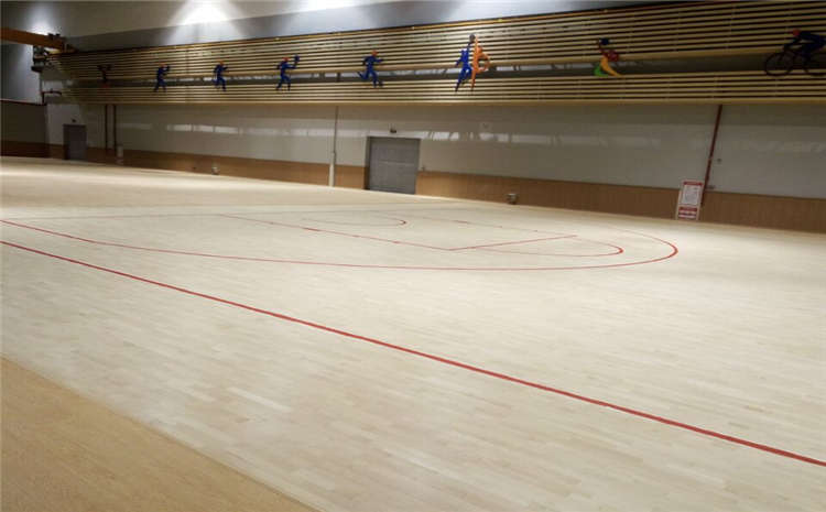 橡膠木乒乓球館木地板板式龍骨結構