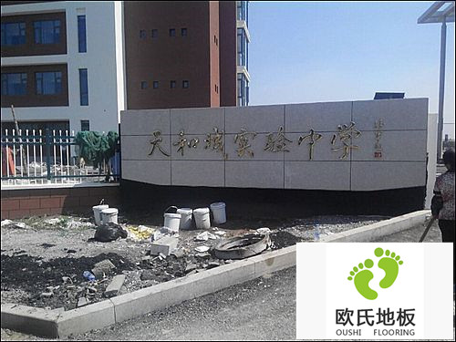 天津天和城實(shí)驗(yàn)中學(xué)室內(nèi)籃球館木地板工程案例