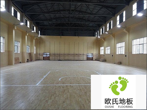 湖南郴州第十八完小實木運動地板案例