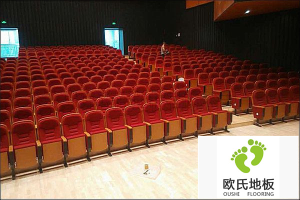 湖南婁底文化館舞臺木地板案例