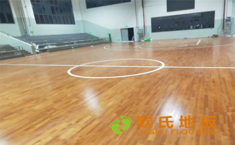 長沙軌道交通水渡河車輛段體育館木地板案例